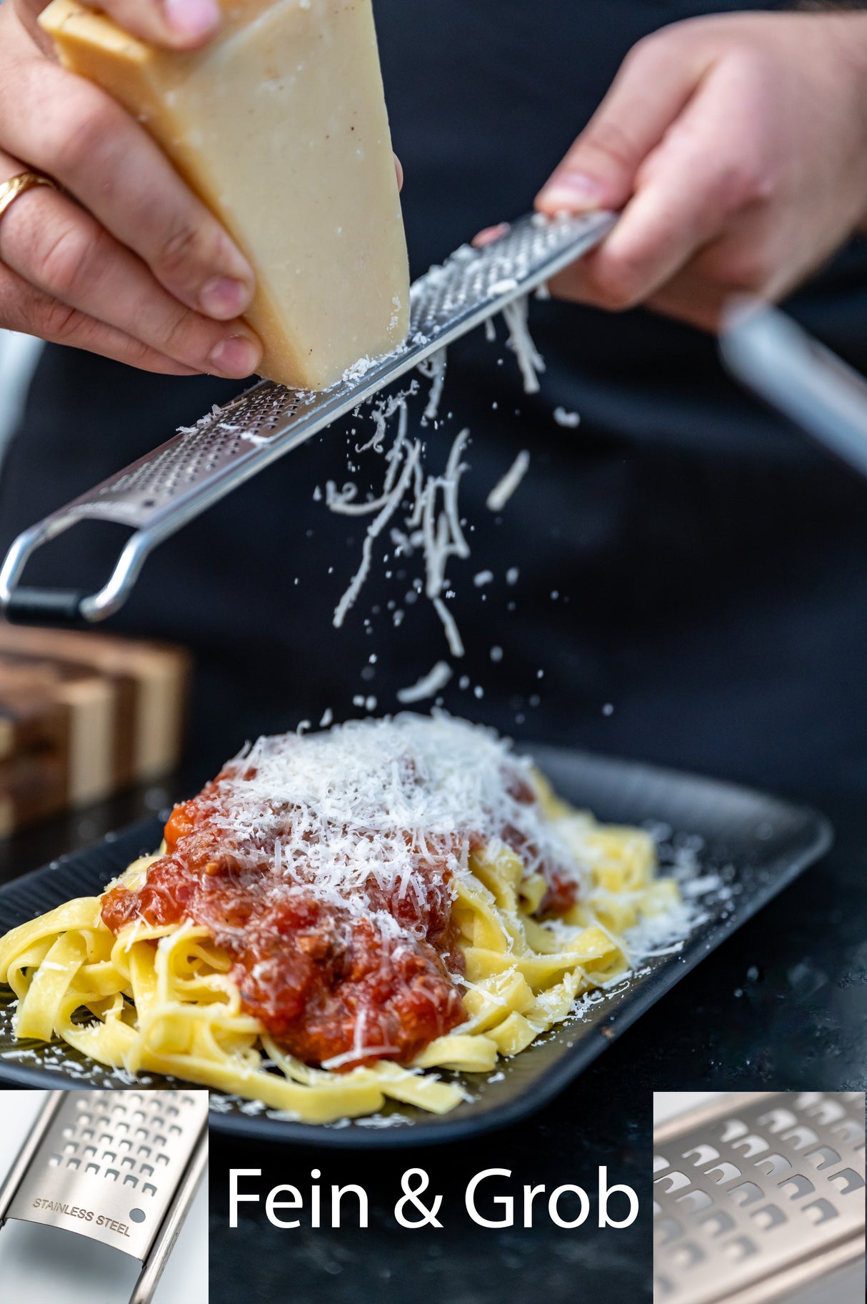 GRANO Set – Fein & Grob Zester aus Edelstahl