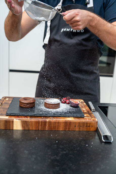 Kleiner Schokokuchen mit flüssigem Kern – Dessert für Götter