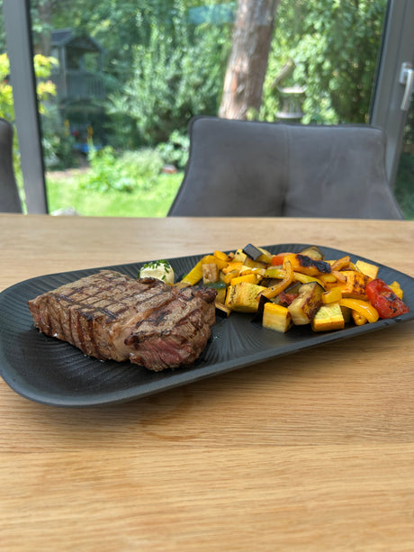 Entrecôte an Grillgemüse – saftig, bunt, einfach gut